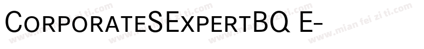 CorporateSExpertBQ E字体转换